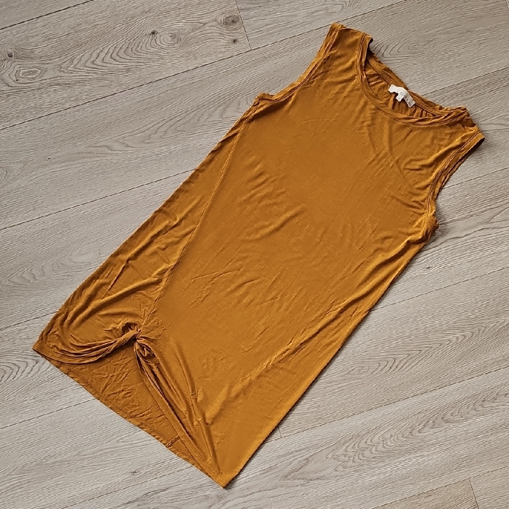 Monk & Lou Rayon‎ Sleeveless Gathered Hem Casual Dress, XS